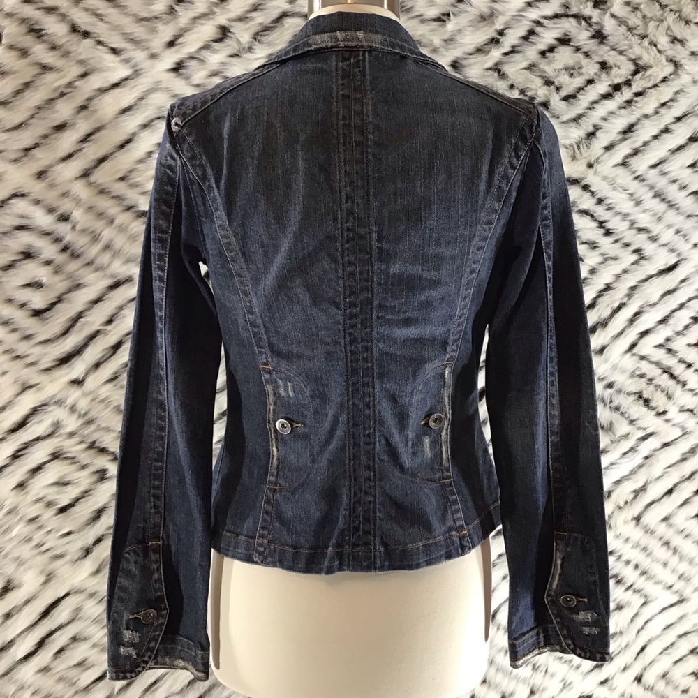 Level 99 Distressed Denim Jacket - image 4